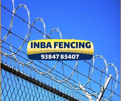concertina wire fence installation project